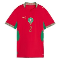Marokko Achraf Hakimi #2 Hjemmebanetrøje Dame VM 2026 Kortærmet